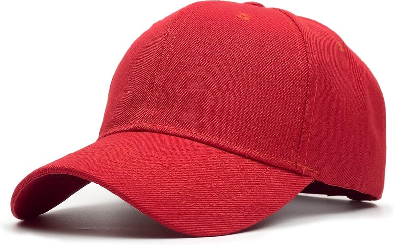 Utmost Structured Baseball Cap with Adjustable Closure - Performance Hat for Outdoor Activities and Custom Embroidery (1pc Red) - Image 1